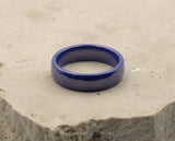 Blue Ceramic Ring With Rounded Edge – Satin Finish | 6mm