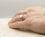 Rose Gold Tungsten Ring With Rose Gold Inlay - Brushed Finish | 6mm