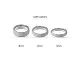 CUSTOM Brushed Tungsten Ring β Round Edge β MADE TO ORDER