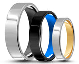 CUSTOM Polished Tungsten Ring β Square Edge β MADE TO ORDER