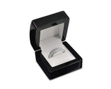 Polished Premium Wood Ring Box With Faux Leather Cushion and Trench