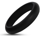 Black Silicone Ring With Rounded Edge - Matte Finish | 5mm