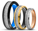 CUSTOM Tungsten Ring – Simulation Meteorite – MADE TO ORDER