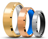 CUSTOM Bevelled Tungsten Ring – Polished Finish – MADE TO ORDER