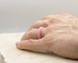 Pink Silicone Ring With Rounded Edge - Matte Finish | 5mm