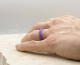 Purple Silicone Ring With Rounded Edge - Matte Finish | 5mm