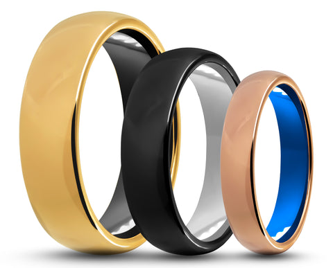 CUSTOM Polished Tungsten Ring – Round Edge – MADE TO ORDER