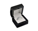 Polished Premium Wood Ring Box With Faux Leather Cushion