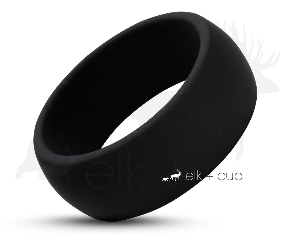 Black silicone clearance wedding band