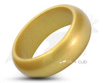 Gold Silicone Ring With Rounded Edge - Matte Finish | 8mm
