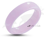 Purple Ceramic Ring With Purple Inlay - Satin Finish | 6mm