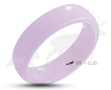 Purple Ceramic Ring With Smooth Purple Inlay And Polished Finish | 6mm