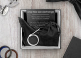 Black Titanium Ring With Black Inlay - Bevelled Edges | 8mm
