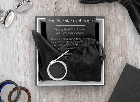 Gold Titanium Ring With Gloss Finish Mens Wedding Ring Elk and Cub